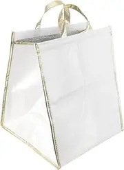 Milisten Insulated Food Storage Bag Durable Cooler Carrier for Takeaway and Picnics for Fresh Heat Preservation Portable Grocery Bag for Lunch Boxes and Vegetables
