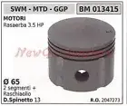 Piston Swm Lawn Mower Lawnmower 3.5HP 013415