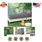 Premium 15-Inch Deep Pocket Grounding Sheet Queen - 90% Bamboo & Silver Fiber