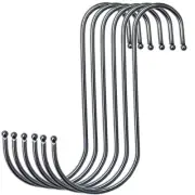 GOTOONE S Hooks Hanging Metal Hook (6 Pack) Stainless Steel Large 6 Inch with...