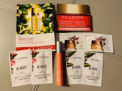 Clarins Serum,Extra-Firming cream,cleansing Gel,hydrate Cream,Plant Gold oil