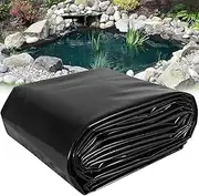 Black Pond Liner 3x4m 4x6m 5x8m 8x10m 10x12m Preformed Pond Liners Garden Pond Membrane for Fountains, Streams, Pool Landscaping - 0.13mm Pond Underlayment(1x10m(3.3x32.8ft))