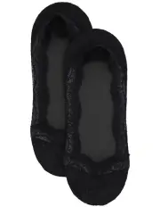 [Ambra] Lace Footlet in Black