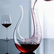 U-Shaped Wine Decanter Hand-Blown Crystal Glass Red Wine Decanter,Swan Shaped Decanter Best Mate