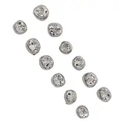 12pcs Metal Dental Teeth Crown Stainless Steel Temporary Protective Dental M DP3