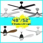 Elegant 48"&52" Ceiling Fan With LED Light Remote Control AC & DC Motor Fan