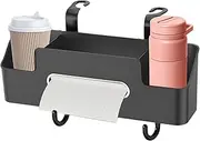 Headrest Cup Holder for Back Seat | Multifunctional Automotive Back Seat Cup Holder,Automotive Back Accessories, Tissue Box, Storage Rack with Hook for Drink Food Snack