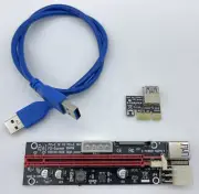 Dracaena PCIE Riser Adapter Card for GPU Crypto Mining 16X to 1X LED Status NEW