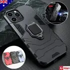 Armor Case For iPhone 16 15 14 13 12 11 Pro Max 8 7 6+ Magnetic Ring Stand Cover