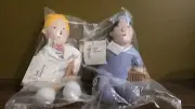 Nurse Or Dr Gift 9” Dr. Sally Simplicity Plush "Get Well" & Eddie Efficacy