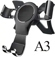 NewTH Phone Holder for Audi A3 8V, 360° Rotation Gravity Auto Lock Stable No Jitter Easy Mount Aluminum Alloy Car Mobile Phone Stand Mount for Audi A3 8V/ S3 8V 2014-2019