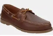 Sperry Men's Leeward 2 Eye Boat Shoes Honey Brown Sts25102 Size 14 Medium