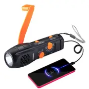 Emergency Radio Hand Crank with Flashlights, Portable AM/FM NOAA Weather Radi...