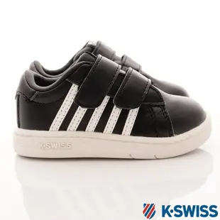K-SWISS時尚運動童鞋073-M黑(寶寶段)5USA=12.5cm-零碼出清