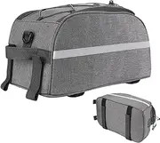 Bicycle Storage Bag - Waterproof Rear Seat Bag, Cycling Saddle Bag with Reflective Strips | Heavy Duty Cargo Trunk Organizer, Carrier