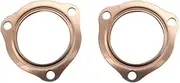 WUTONGMU 2Pcs 1/2 Inch Copper Header Exhaust Collector Gaskets SBC 302 350 454 2.5 Inch Car Styling