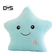Twinkle Star Pillow Stuffed Star LED Light Up Cushion Glowing Star Throw Pillow Night Light Kids Sensory Plush Toy for Children