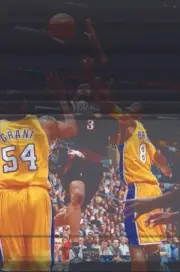 Philadelphia 76ers Allen Iverson vs Los Angeles Lakers Horace Gran- Old Photo