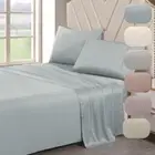 6 Colours 3-in-1 Double/ Queen/ King Sheet Set Bedding Pillowcase Bamboo