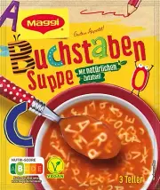 Maggi Tomato ALPHABET Soup -1ct./3 servings -FREE US SHIPPING