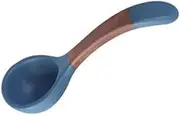 Spoon High Looking Simple Tableware Ceramic Spoon Household Handmade Pottery Porridge Spoon Table Spoon(Blue)