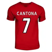 Gildan Eric Cantona Manchester United Hero T-shirt (red) SW