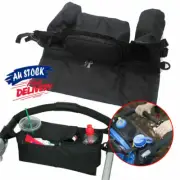 Kids Baby Stroller Pram Organiser Tray Cup Holder Accessories Bottle Hanging Bag