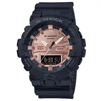 在飛比找蝦皮商城優惠-【CASIO】G-SHOCK 玫瑰金雙LED燈運動霧面質感雙