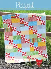 Playful Baby Quilt Pattern by Cluck Cluck Sew - 38" X 45.5"
