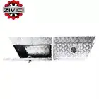 left&Right 750x230x400mm Checker Plate Aluminium Under Tray Tool Boxes Ute Truck