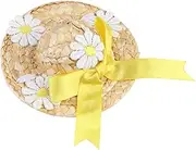 HYTROVE 1PC Woven Hat for Cats Dogs Adorable Chrysanthemum Pattern Xs for Daily Wear Parties Photo Props Soft Comfortable Design