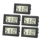 Black Digital Temperature Humidity Meters Gauge Thermometer Hygrometer 5pcs