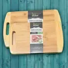 Natural Bamboo Wooden Cutting Board Ideal Kitchen House gift present Set of 2