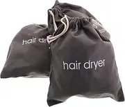 3pcs Canvas Hair Dryer Bag Travel Storage Bag Travel Hair Dryer Bag Drawstring Travel Bag Makeup Brush Travel Bag Curling Tool Travel Bag Hair Dryer Travel Case Cloth