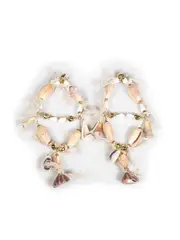 Beige Seashell Earrings