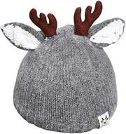 [VALICLUD] Warm Antler Hat for Hand Knitted Cap Adorable Design for Boys Skin Friendly Lining for Cold Weather Wear
