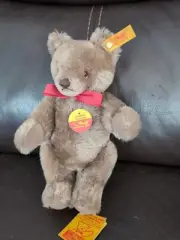 Steiff Original Brown Teddy Bear #0202/26 Jointed Plush Animal 9” Austria