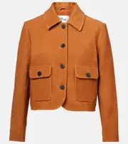 [Self-Portrait] Self-Portrait Suede jacket AU 12 brown