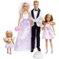 在飛比找蝦皮商城優惠-MATTEL 芭比與肯尼婚禮組合 Barbie 芭比 娃娃 