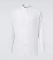 [Loro Piana] Loro Piana Elia linen shirt UK 16 white