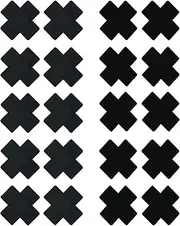 [Ritual Burlesque] 10 Pack Disposable X, Plus Sign, Cross Adhesive Satin Nipple Cover Pasties Stickers