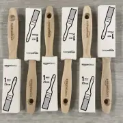 1" Flat Edge Master Pro Paint Brush, Polyester, Brown 6pk