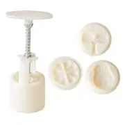 Moon Cake Mould Mung Bean Cake Mold 3pcs Four-leaf Clover Pattern Mooncake Mold