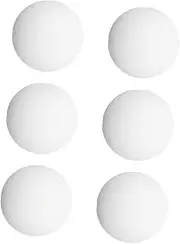 NAMOARLY 6PCS White Foosball Balls Standard Plastic Replacement Table Soccer Balls for Foosball Table Accessories Quiet Play Visibility