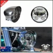 5.75" Chrome alloy LED daymaker bullet headlight Harley DYNA FXD SUPER GLIDE FXR