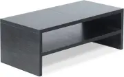 2 Tiers Wooden Desktop Monitor Stand Riser 20 In Printer Stand W/Double Storage