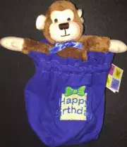 Herrington Teddy 2009 PETIT FOURS P4 "HAPPY BIRTHDAY" MONKEY Plush in GIFT BAG!