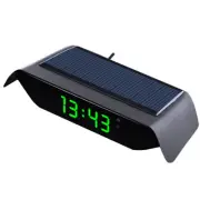LCD Display Car Dashboard Digital Time Thermometer Clock Solar/USB Charging (for: Honda Civic)