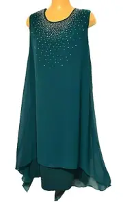 TS TAKING SHAPE plus sz XXS / 12 Chiara Cocktail Dress hi/lo floaty NWT rrp$180!