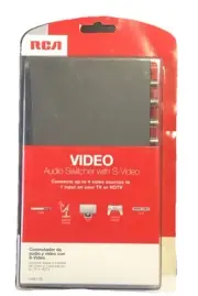 RCA Video Audio Switcher W/ S-Video 4 to 1 Input To TV DVD VCR Gaming VH911R NEW